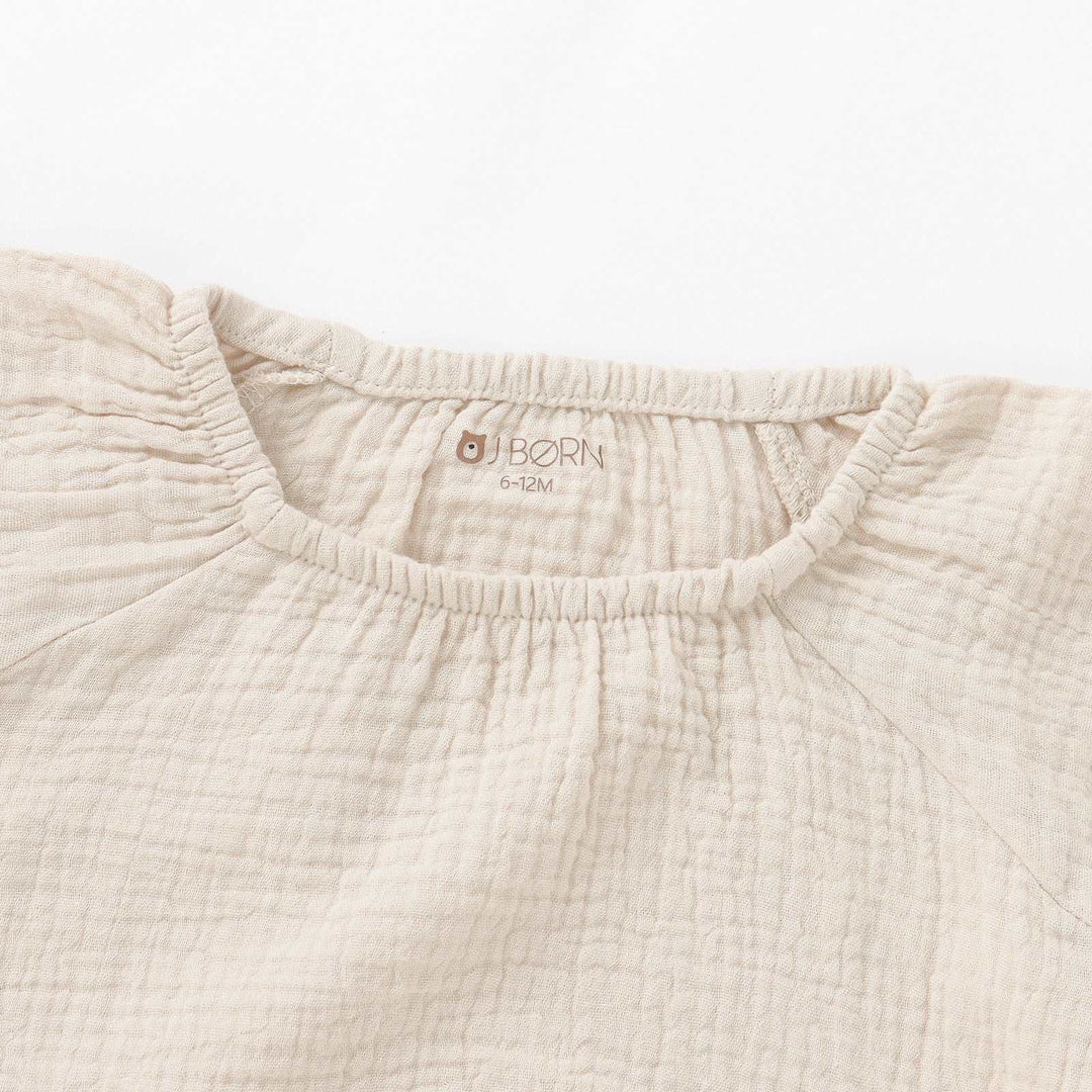 JBØRN Organic Cotton Muslin Long Sleeve Bodysuit - Personalisable Baby Products Sold and Personalised by JustBørn