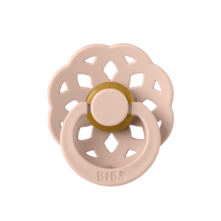 BIBS Boheme Natural Rubber Latex Pacifiers Blush - Personalisable Baby Products Sold and Personalised by JustBørn