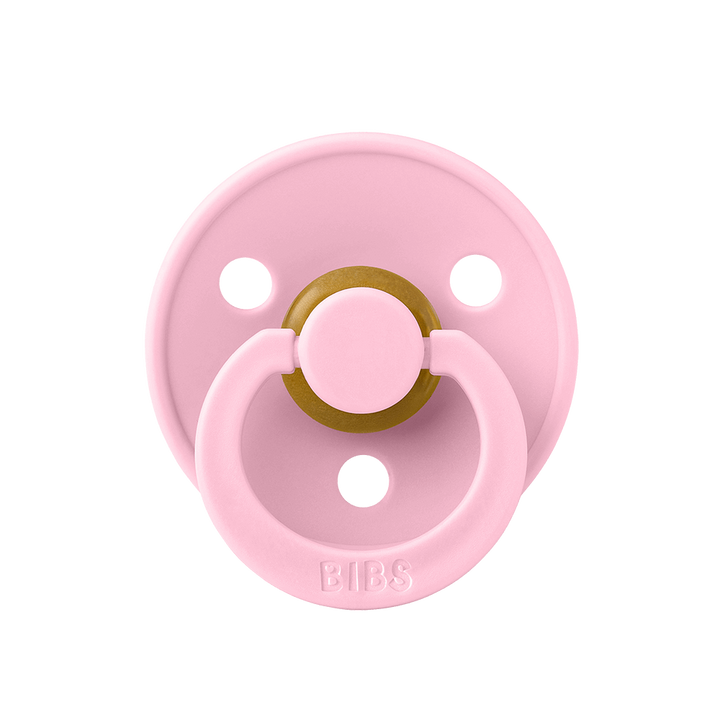 BIBS Colour Natural Rubber Latex Pacifiers Baby Pink - Personalisable Baby Products Sold and Personalised by JustBørn
