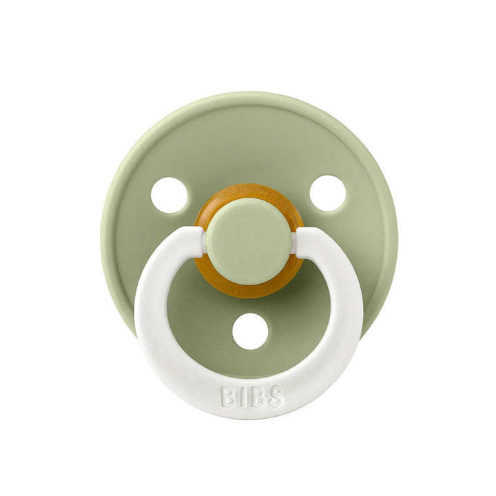 BIBS Colour Natural Rubber Latex Pacifiers Sage Night Glow - Personalisable Baby Products Sold and Personalised by JustBørn