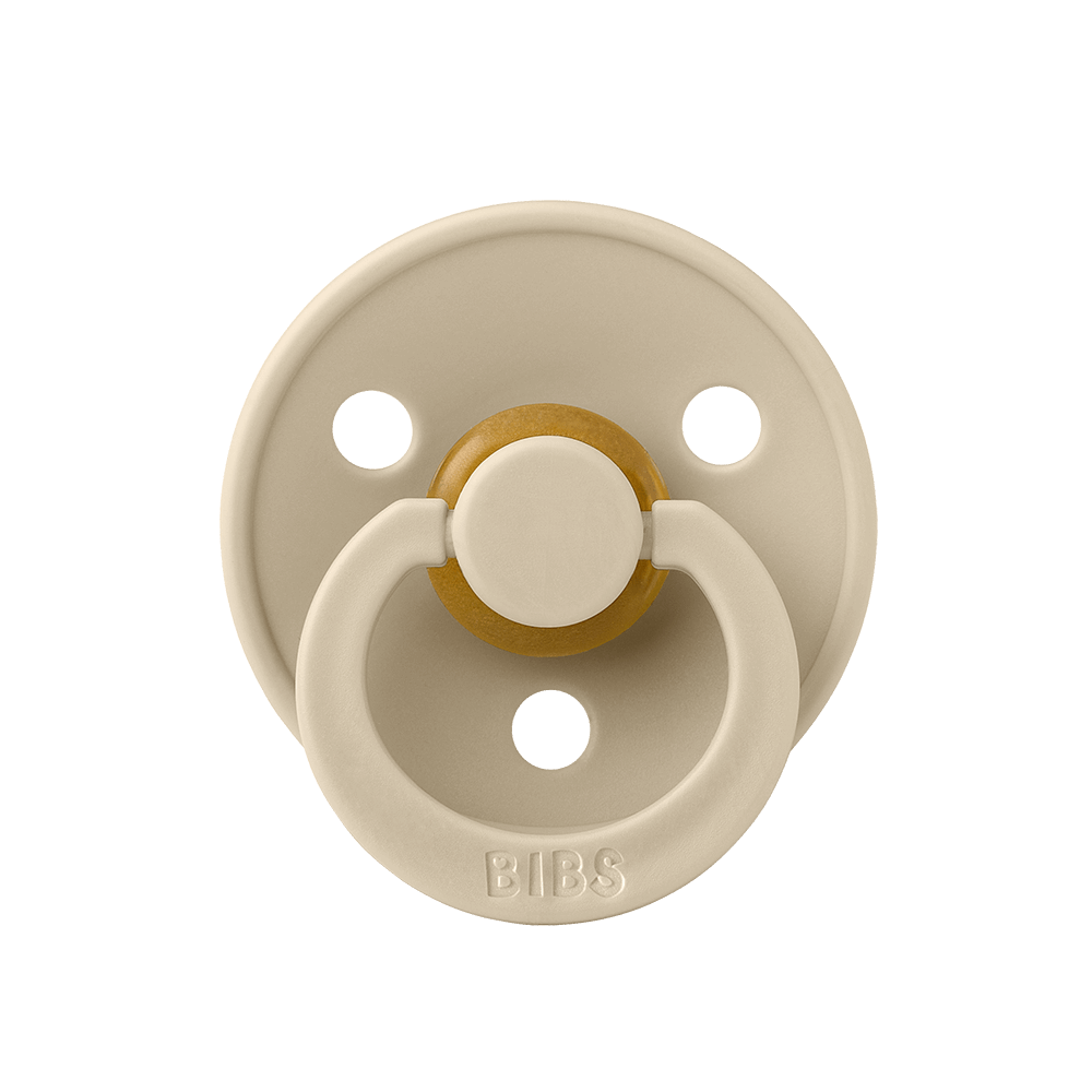 BIBS Colour Natural Rubber Latex Pacifiers Vanilla - Personalisable Baby Products Sold and Personalised by JustBørn