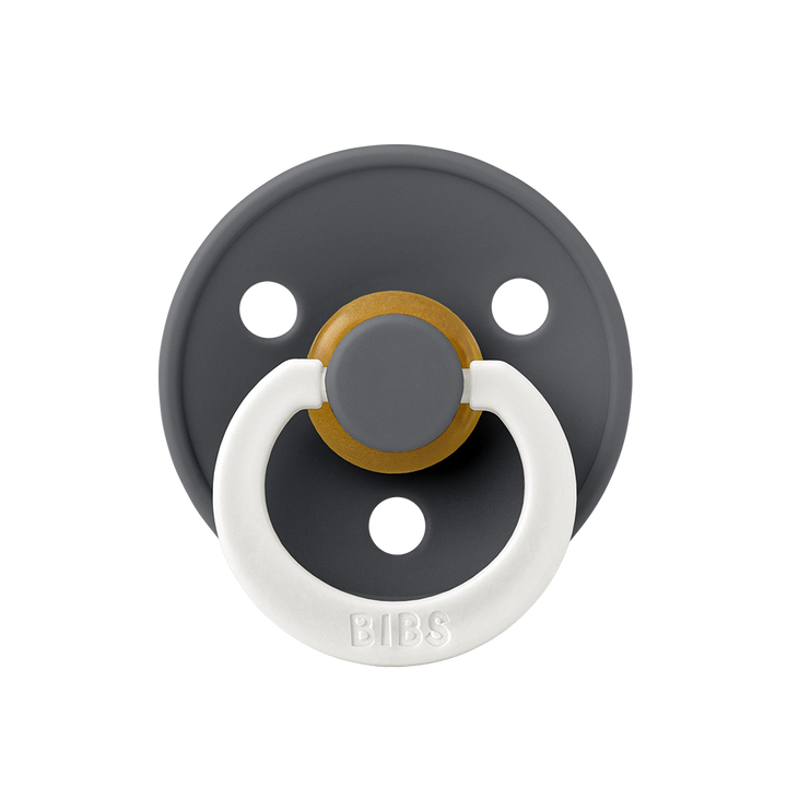BIBS Colour Natural Rubber Latex Pacifiers Iron Night Glow - Personalisable Baby Products Sold and Personalised by JustBørn