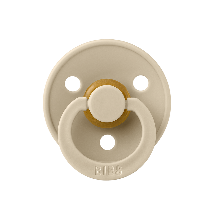 BIBS Colour Natural Rubber Latex Pacifiers (Size 3) | Personalisable Vanilla - Personalisable Baby Products Sold and Personalised by JustBørn