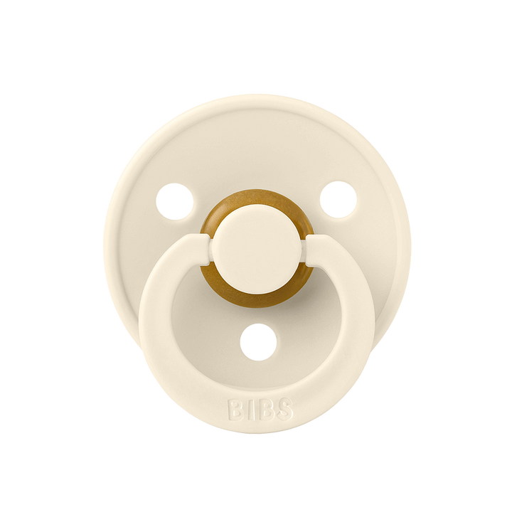 BIBS Colour Natural Rubber Latex Pacifiers (Size 3) | Personalisable Ivory - Personalisable Baby Products Sold and Personalised by JustBørn