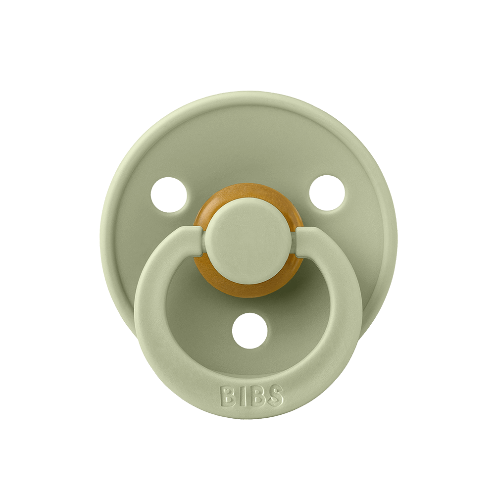 BIBS Colour Natural Rubber Latex Pacifiers (Size 3) | Personalisable Sage - Personalisable Baby Products Sold and Personalised by JustBørn