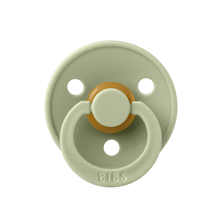 BIBS Colour Natural Rubber Latex Pacifiers (Size 3) | Personalisable Sage - Personalisable Baby Products Sold and Personalised by JustBørn