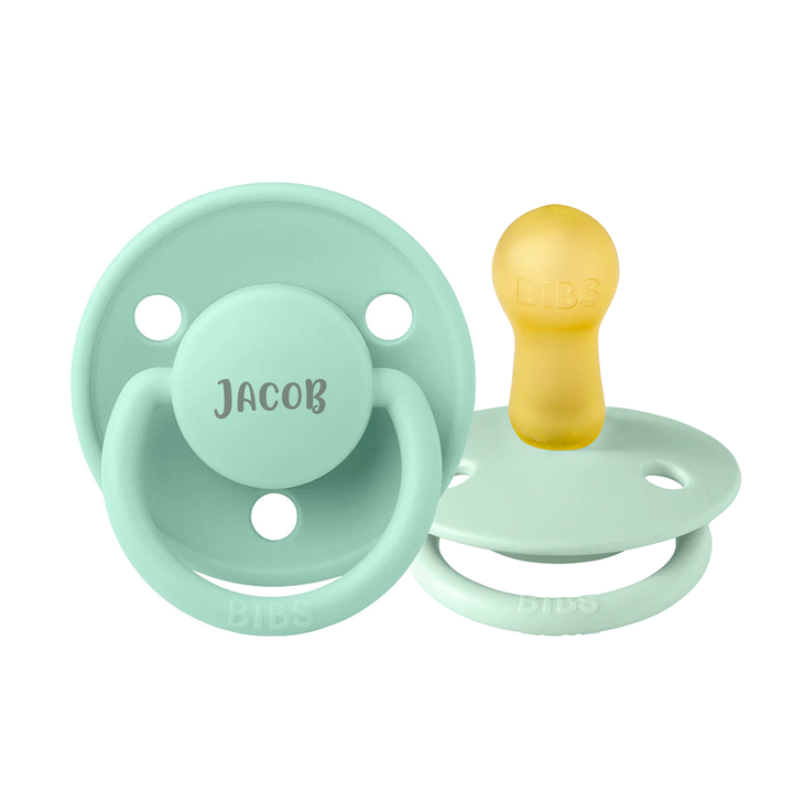 BIBS De Lux Natural Rubber Latex Pacifiers - Personalisable Baby Products Sold and Personalised by JustBørn