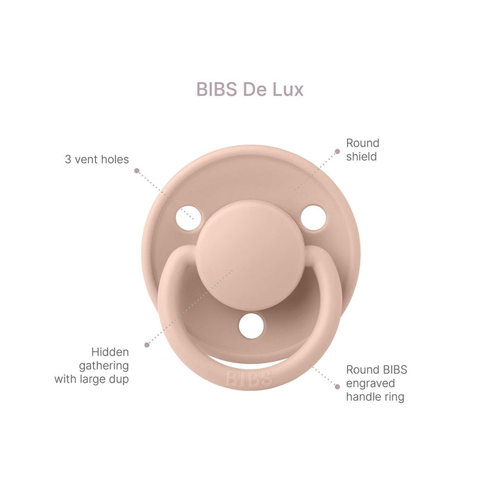 BIBS De Lux Silicone Pacifiers | One Size - Personalisable Baby Products Sold and Personalised by JustBørn