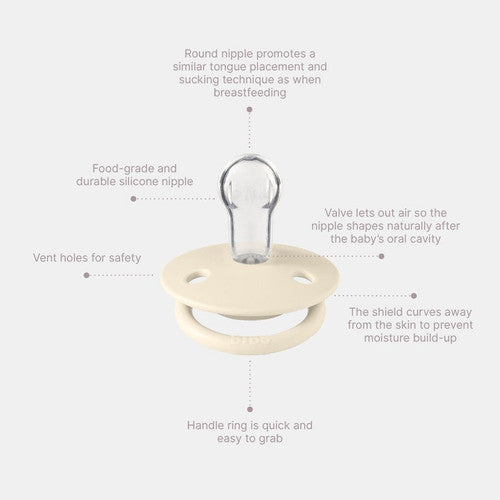 BIBS De Lux Silicone Pacifiers | One Size - Personalisable Baby Products Sold and Personalised by JustBørn
