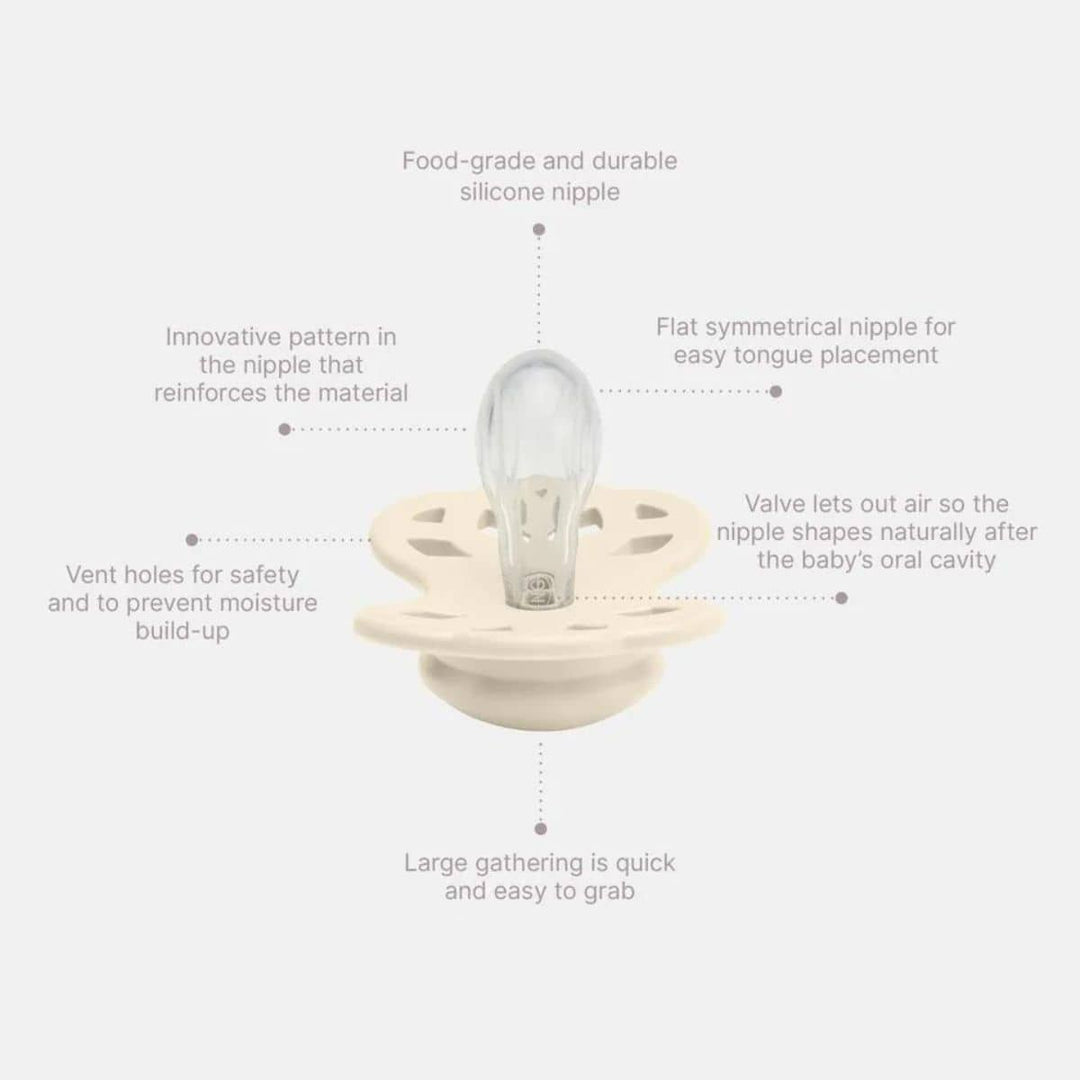 BIBS Infinity Symmetrical Silicone Pacifiers - Personalisable Baby Products Sold and Personalised by JustBørn