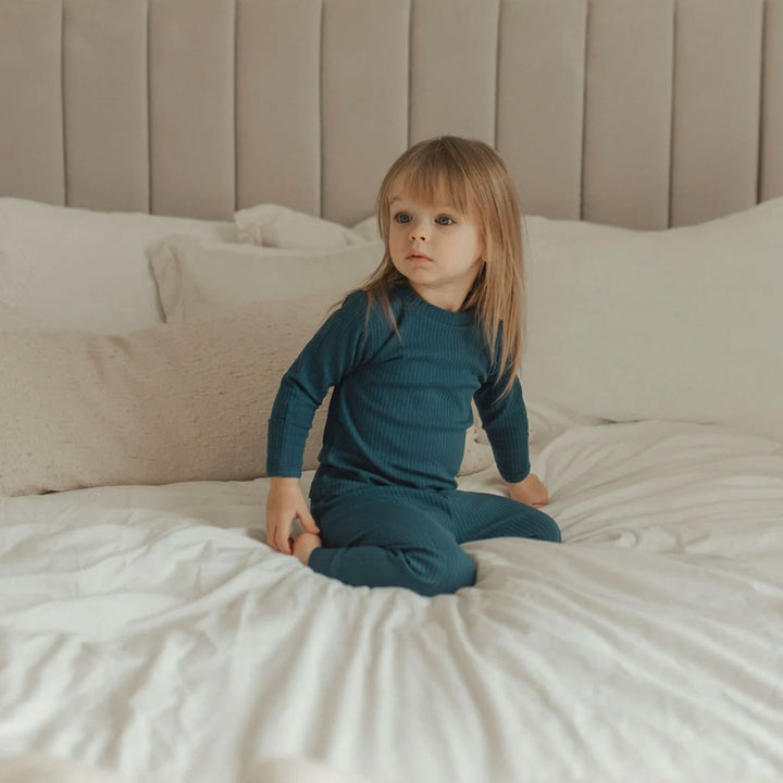 JBØRN Organic Cotton Ribbed Toddler Pyjamas | 6+ Months | SALE - Personalisable Baby Products Sold and Personalised by JustBørn