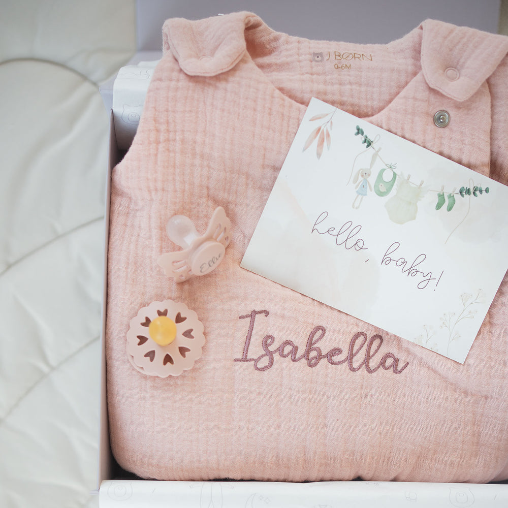 JBØRN Organic Cotton Muslin Sleep Bag | 0-6 Months - Personalisable Baby Products Sold and Personalised by JustBørn