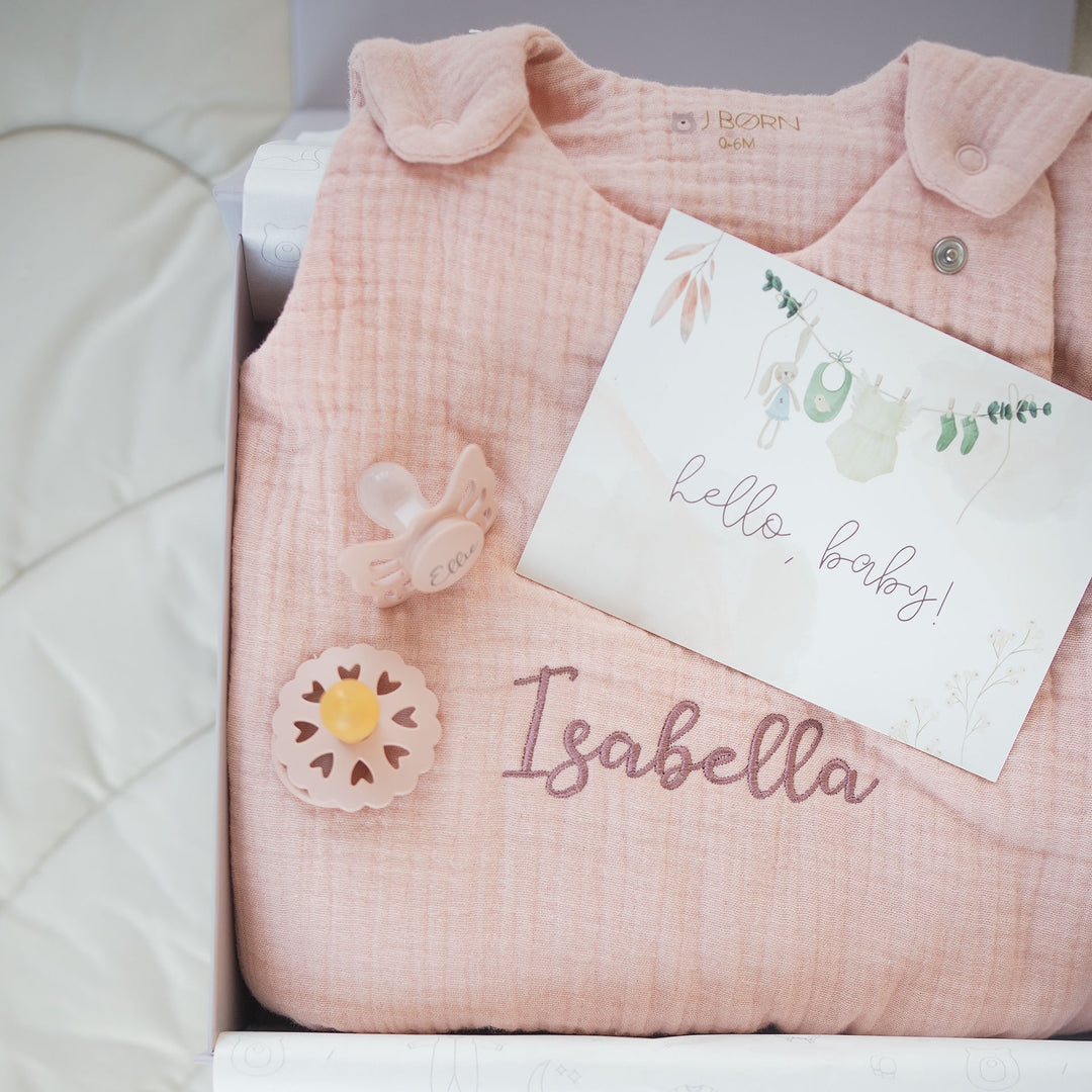 JBØRN Organic Cotton Muslin Sleep Bag | 0-6 Months - Personalisable Baby Products Sold and Personalised by JustBørn