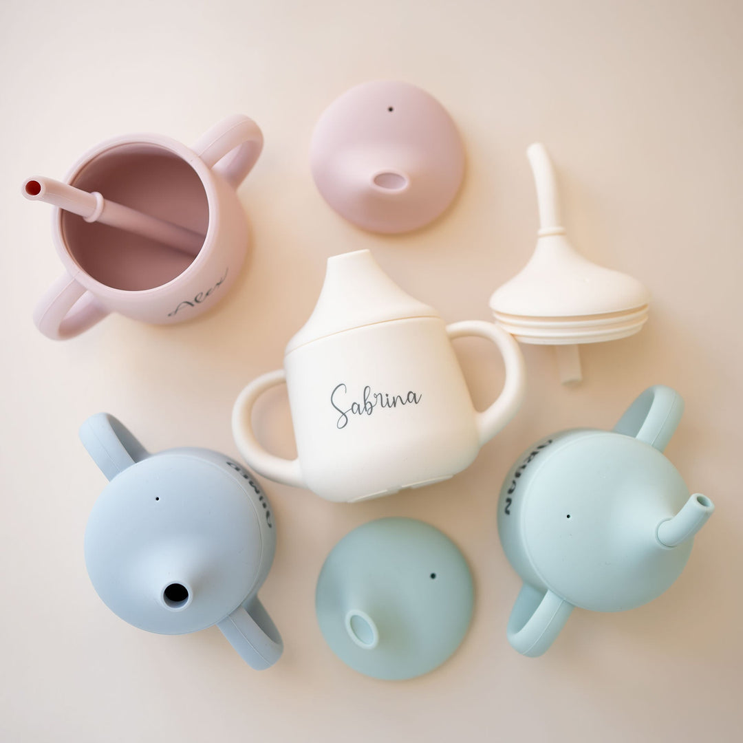 JBØRN 3-in-1 Drinking Cup | Baby Sippy Cup - Personalisable Baby Products Sold and Personalised by JustBørn