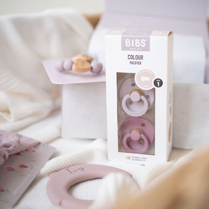 JBØRN Baby Girl Lilac Accessories Gift Set - Personalisable Baby Products Sold and Personalised by JustBørn
