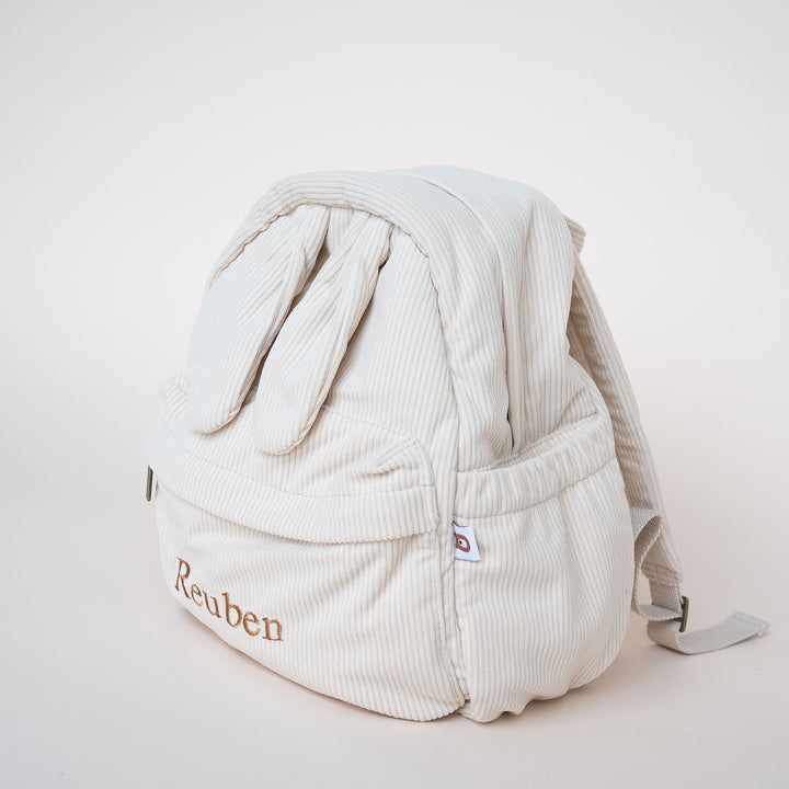 JBØRN Personalised Bunny Backpack - Personalisable Baby Products Sold and Personalised by JustBørn