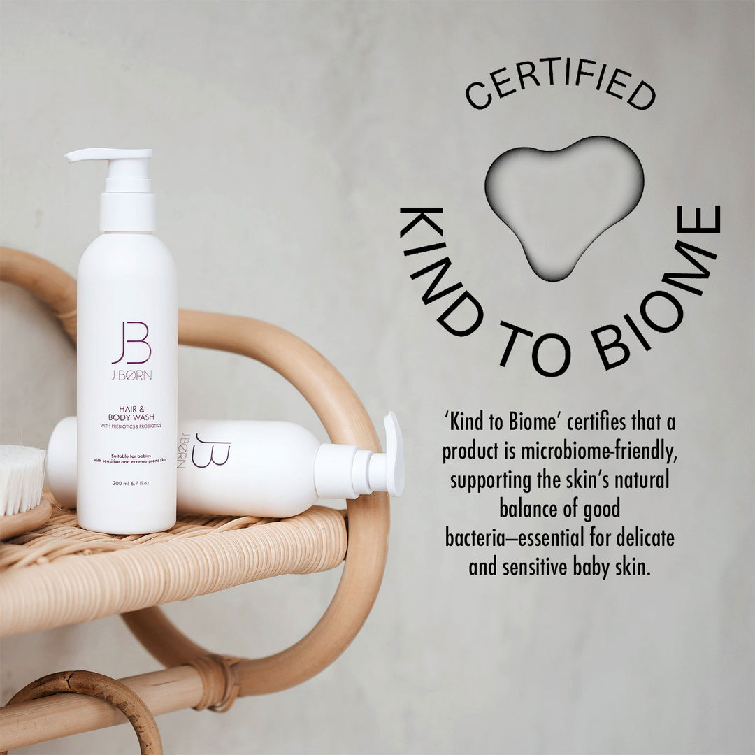 JBØRN Baby Bath Gift Set | Towel, Brush Set & Skincare - Personalisable Baby Products Sold and Personalised by JustBørn