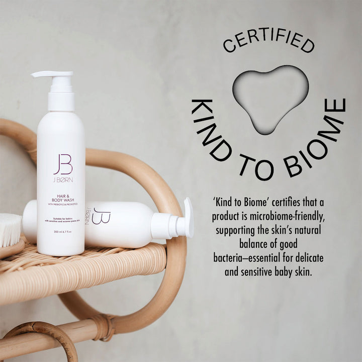JBØRN Baby Bath Gift Set | Towel, Brush Set & Skincare - Personalisable Baby Products Sold and Personalised by JustBørn