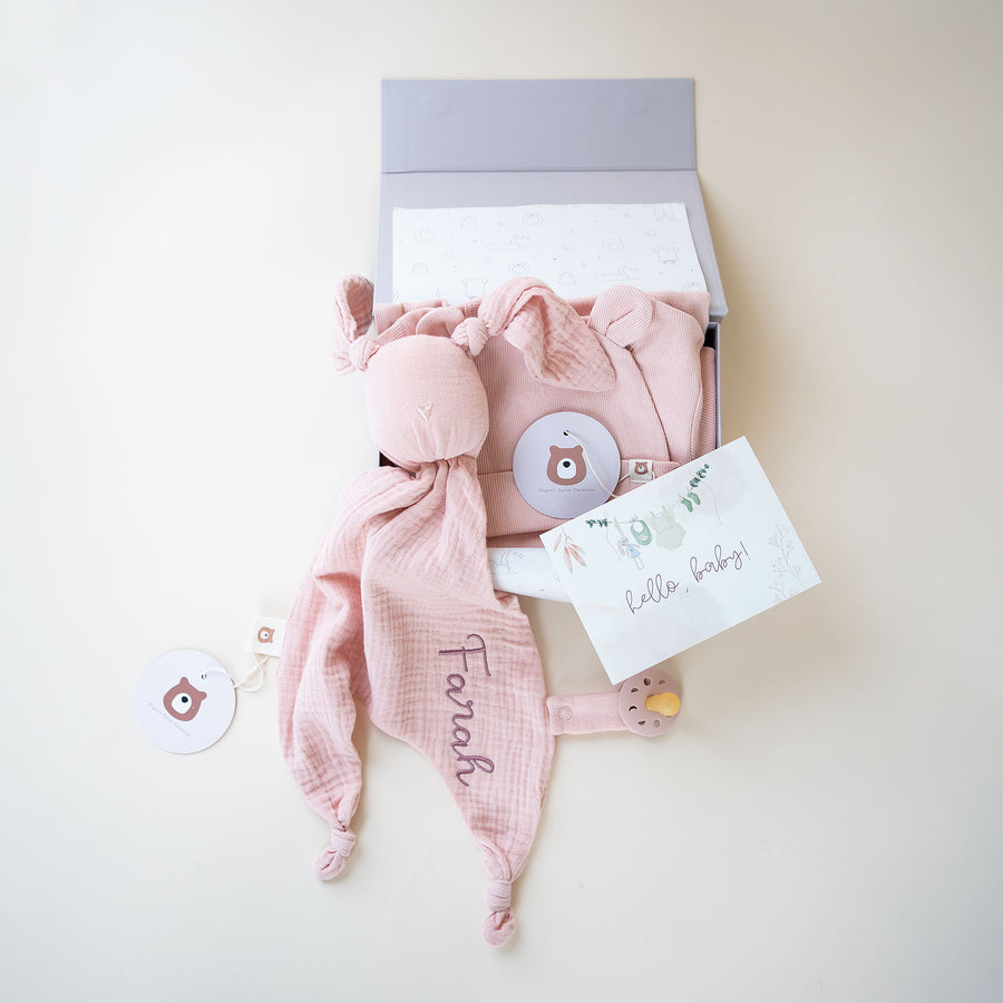 JBØRN Organic Cotton Sleeping Gown & Comforter Set | 0-6 Months - Personalisable Baby Products Sold and Personalised by JustBørn