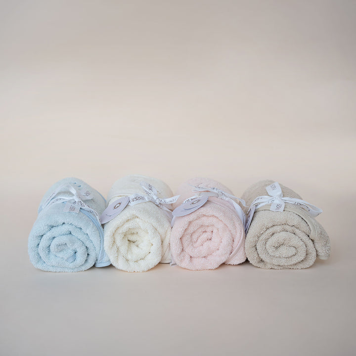 JBØRN Organic Cotton Towel & Skincare Gift Set - Personalisable Baby Products Sold and Personalised by JustBørn