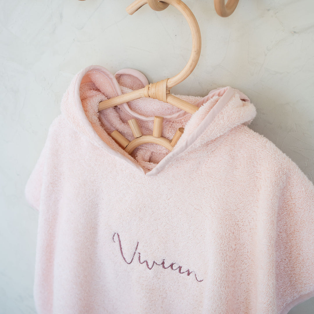 JBØRN Organic Cotton Hooded Poncho - Personalisable Baby Products Sold and Personalised by JustBørn