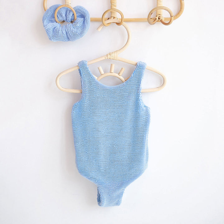 JBØRN Baby Girl Classic Crinkle Swimsuit - Personalisable Baby Products Sold and Personalised by JustBørn