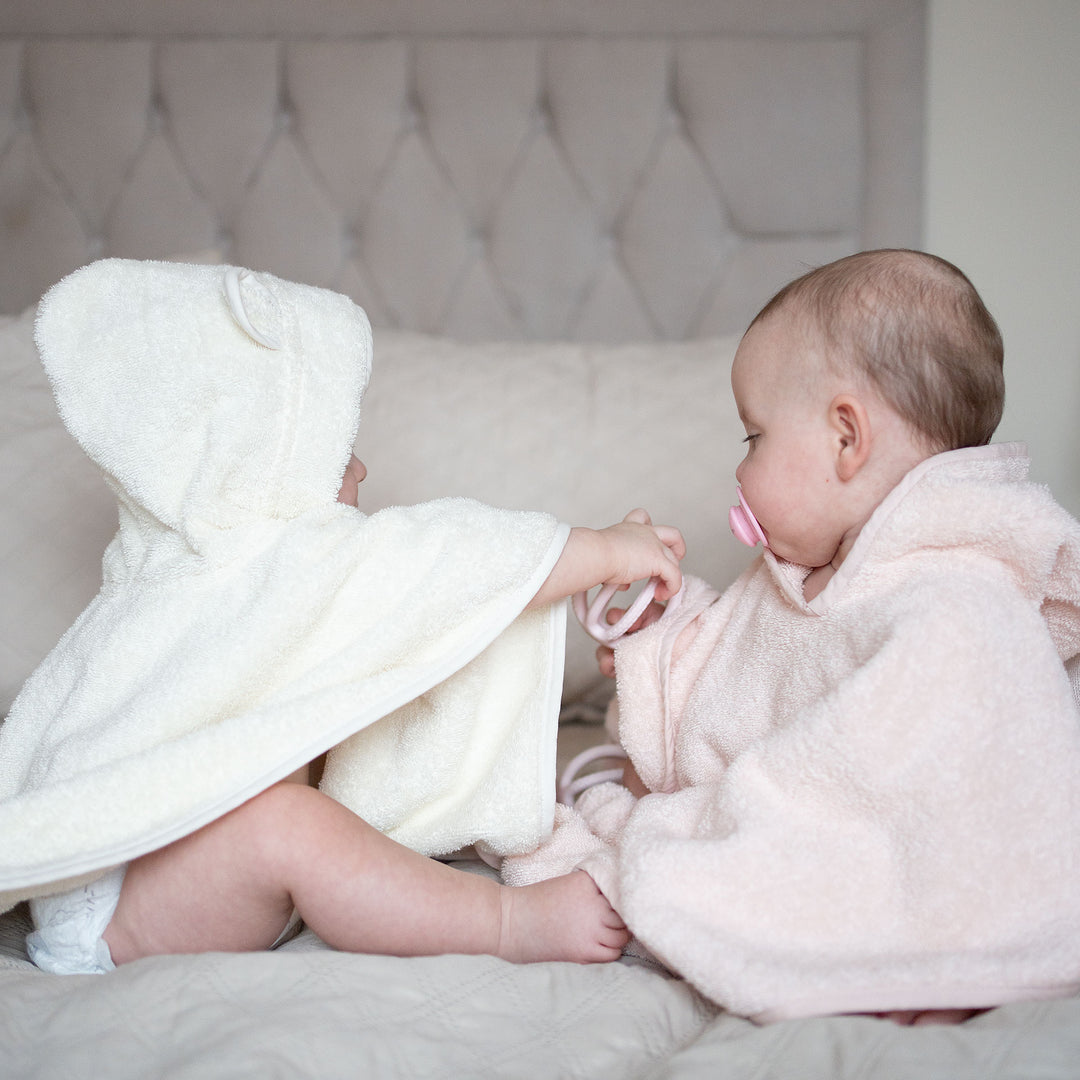JBØRN Organic Cotton Hooded Poncho - Personalisable Baby Products Sold and Personalised by JustBørn