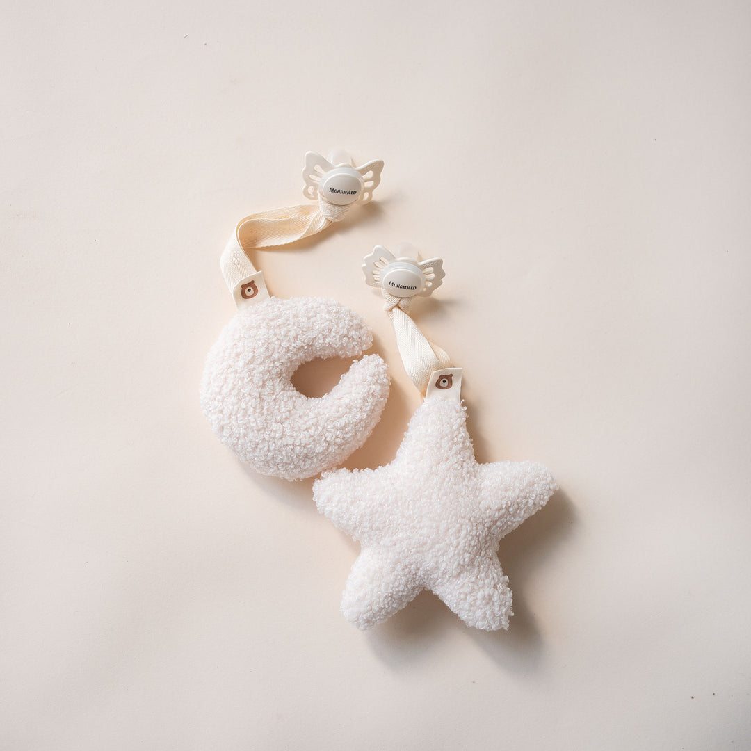 JBØRN x FRIGG Baby Gift Set | Baby's First Pacifiers Pack & Holders Set - Personalisable Baby Products Sold and Personalised by JustBørn