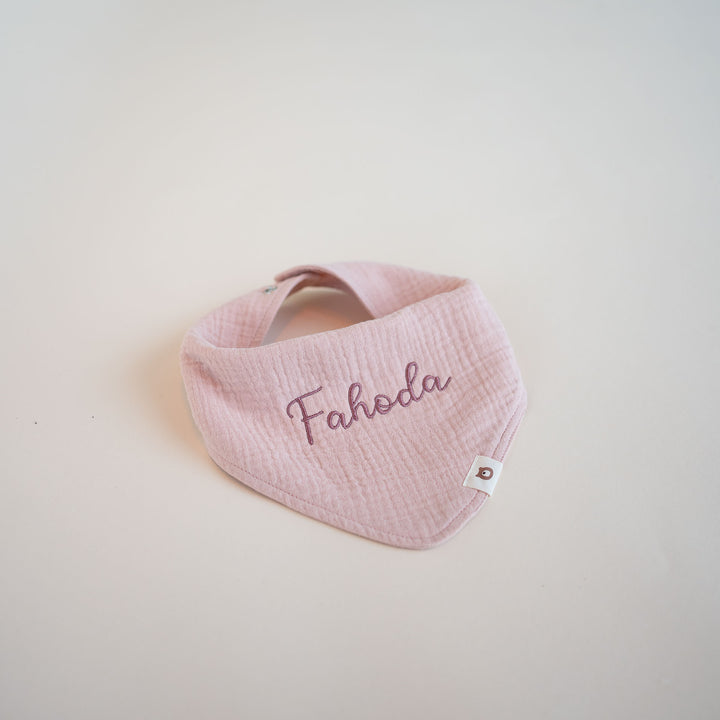 JBØRN Organic Cotton Muslin Baby Dribble Bib - Personalisable Baby Products Sold and Personalised by JustBørn