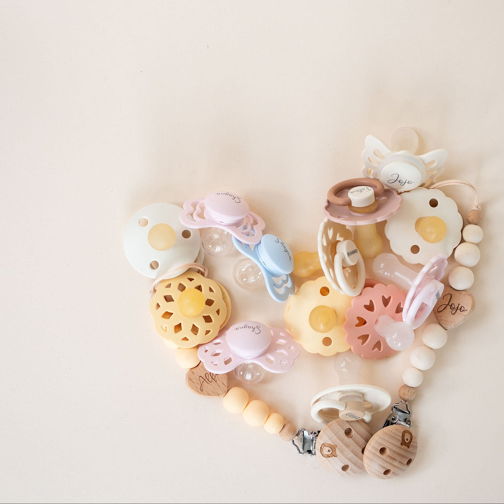 FRIGG Daisy Natural Rubber Latex Pacifier - Personalisable Baby Products Sold and Personalised by JustBørn