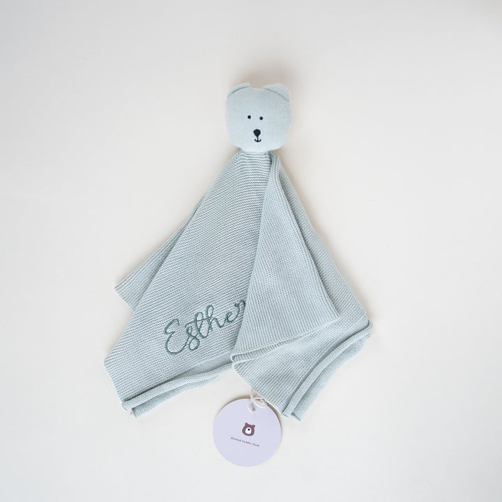 JBØRN Bear Knitted Comforter - Personalisable Baby Products Sold and Personalised by JustBørn