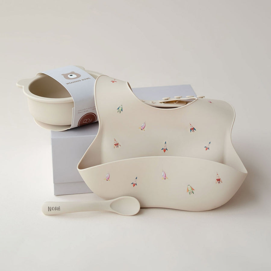 JBØRN Baby Weaning Basic Gift Box - Personalisable Baby Products Sold and Personalised by JustBørn