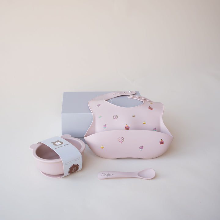 JBØRN Baby Weaning Basic Gift Box - Personalisable Baby Products Sold and Personalised by JustBørn