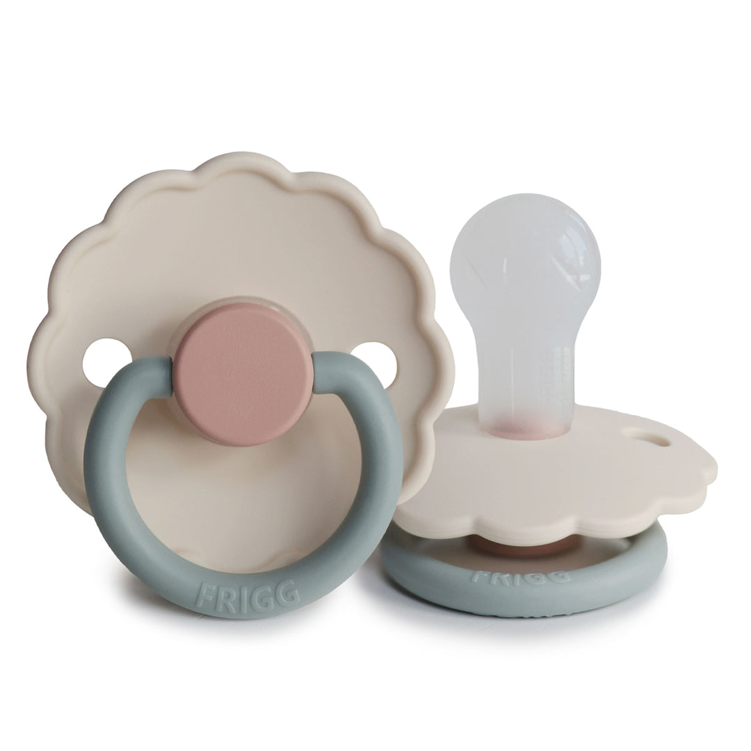 FRIGG Daisy Silicone Pacifiers Cotton Candy - Personalisable Baby Products Sold and Personalised by JustBørn
