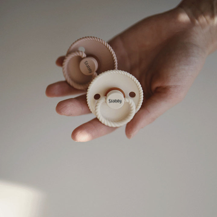 FRIGG Rope Natural Rubber Latex Pacifiers - Personalisable Baby Products Sold and Personalised by JustBørn