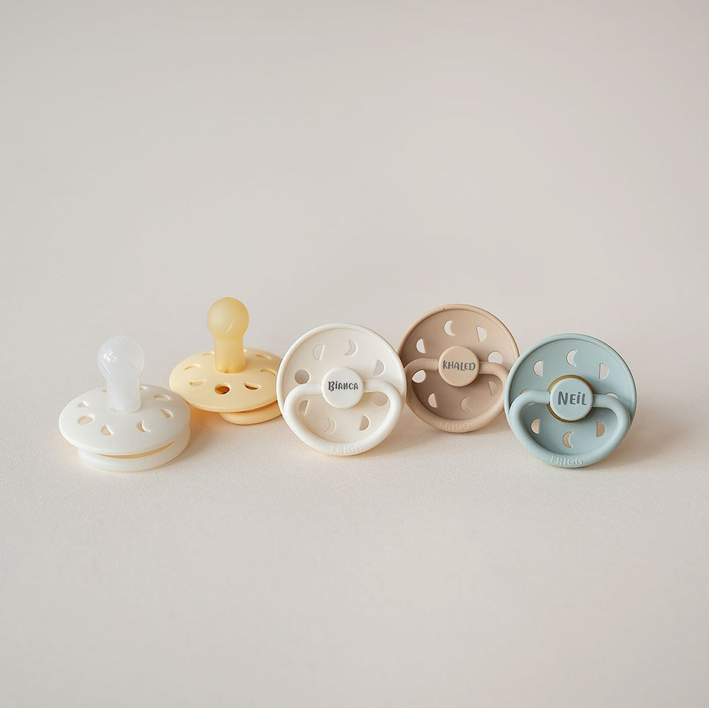 FRIGG Moon Silicone Pacifier | Personalised - Personalisable Baby Products Sold and Personalised by JustBørn
