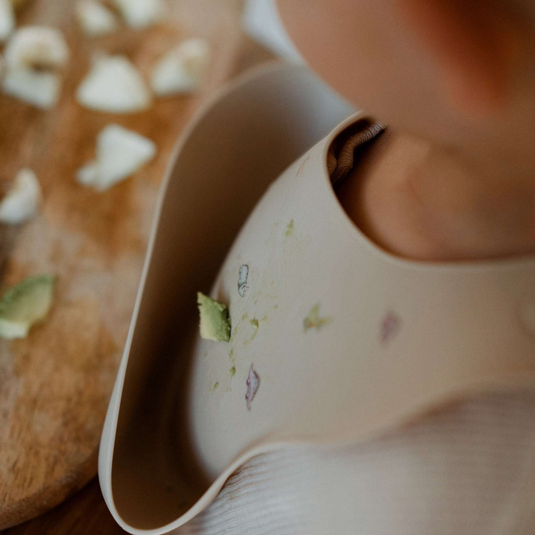 JBØRN Silicone Baby Feeding Bib | Weaning Essentials - Personalisable Baby Products Sold and Personalised by JustBørn
