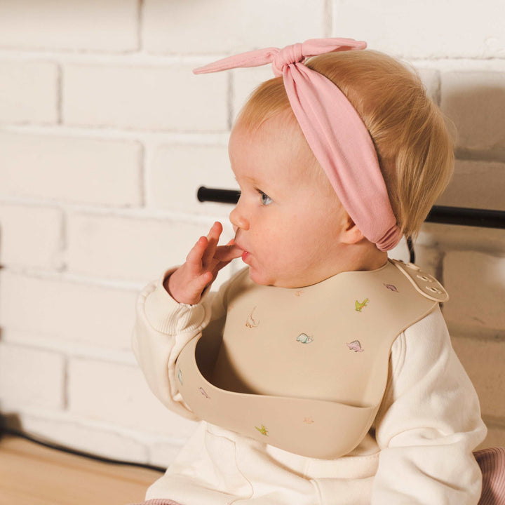 JBØRN Silicone Baby Feeding Bib | Weaning Essentials - Personalisable Baby Products Sold and Personalised by JustBørn