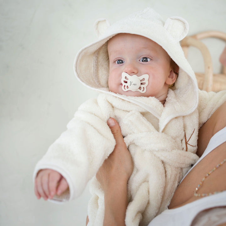 JBØRN Baby Bathrobe & Skincare Gift Set - Personalisable Baby Products Sold and Personalised by JustBørn