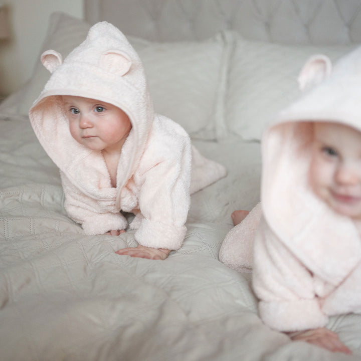 JBØRN Baby Bathrobe & Skincare Gift Set - Personalisable Baby Products Sold and Personalised by JustBørn