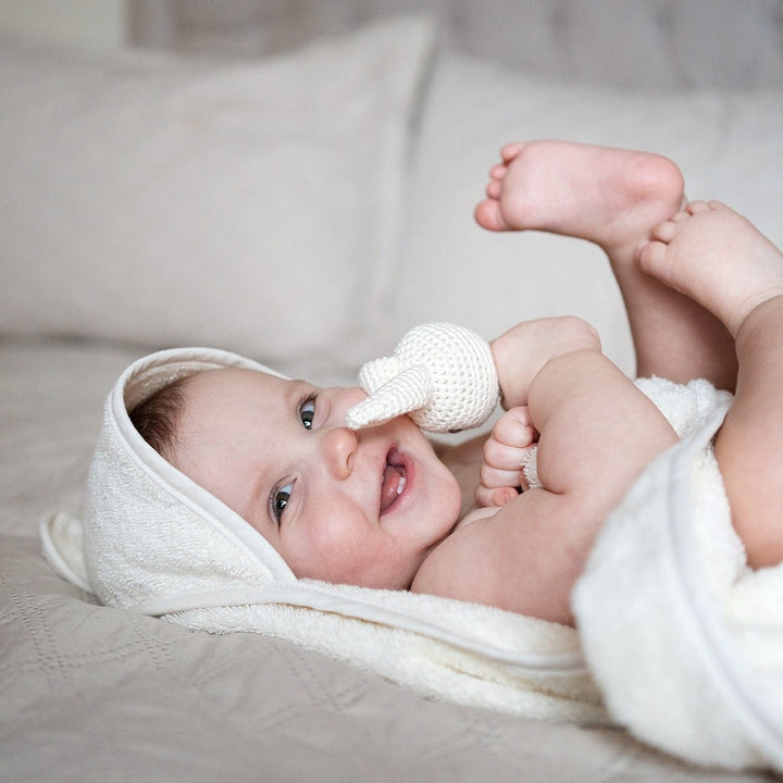 JBØRN Baby Bath Gift Set | Towel, Brush Set & Skincare - Personalisable Baby Products Sold and Personalised by JustBørn