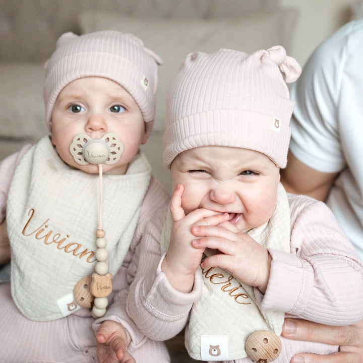 JBØRN Organic Cotton Muslin Baby Dribble Bib - Personalisable Baby Products Sold and Personalised by JustBørn