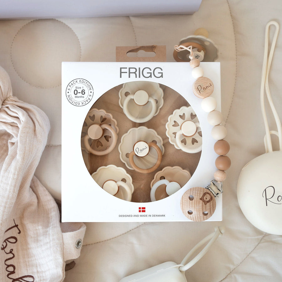 FRIGG Daisy Pack of 4 and 6 Latex Pacifiers(FOR BUNDLES ONLY) - Personalisable Baby Products Sold and Personalised by JustBørn