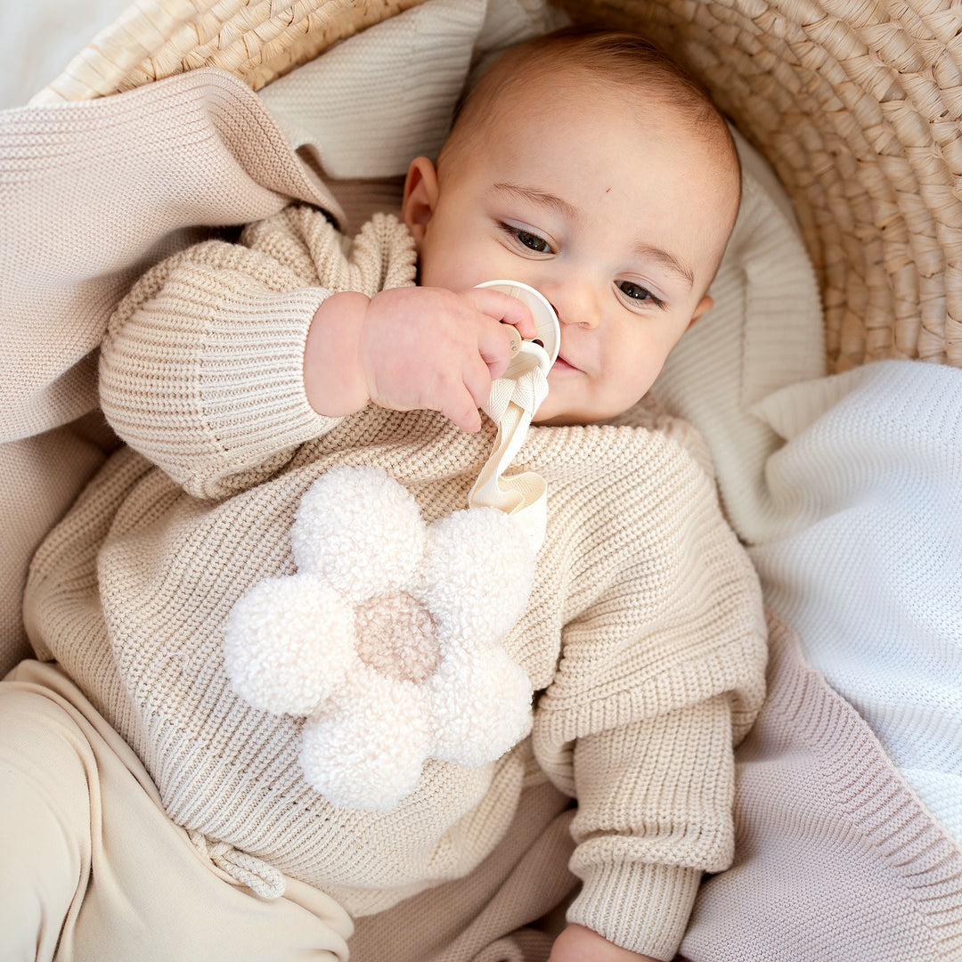 JBØRN Organic Cotton Knitted Crew Neck Jumper | 6-12 Months - Personalisable Baby Products Sold and Personalised by JustBørn