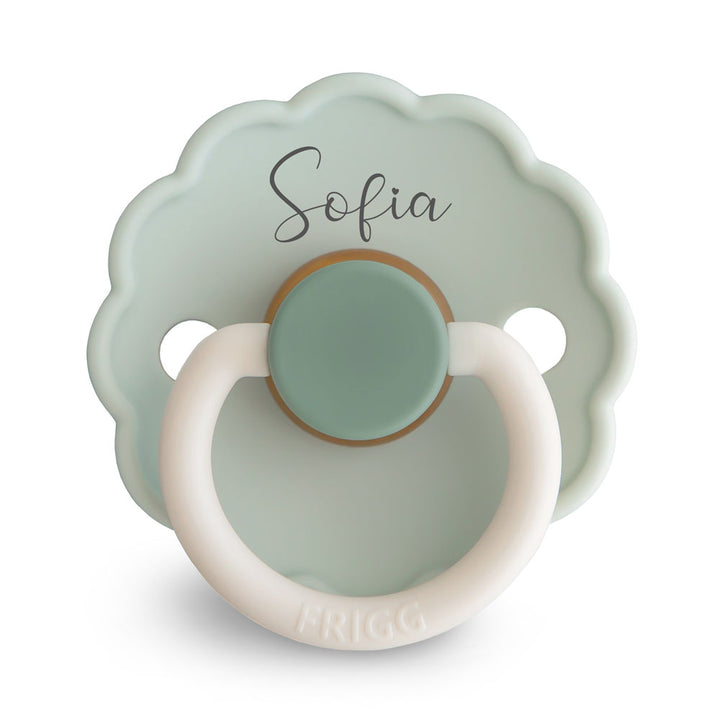 FRIGG Daisy Natural Rubber Latex Pacifier - Personalisable Baby Products Sold and Personalised by JustBørn