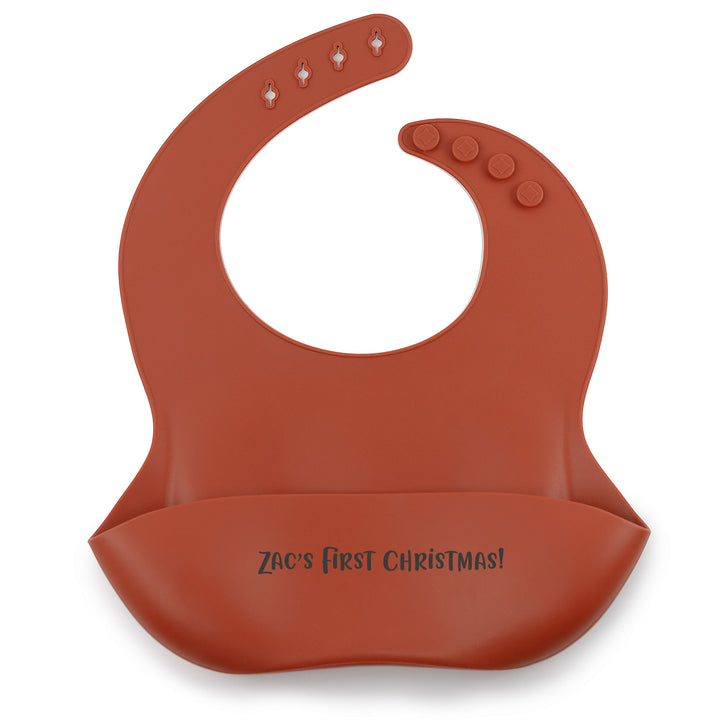 JBØRN Silicone Baby Feeding Bib | Weaning Essentials - Personalisable Baby Products Sold and Personalised by JustBørn