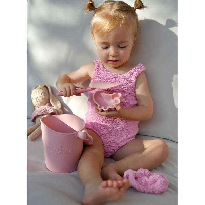 JBØRN Baby Girl Classic Crinkle Swimsuit - Personalisable Baby Products Sold and Personalised by JustBørn
