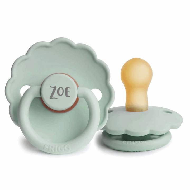 FRIGG Daisy Natural Rubber Latex Pacifier - Personalisable Baby Products Sold and Personalised by JustBørn