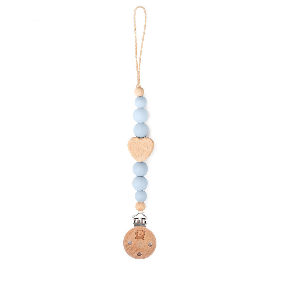 JBØRN Love Heart Pacifier Clip - Personalisable Baby Products Sold and Personalised by JustBørn