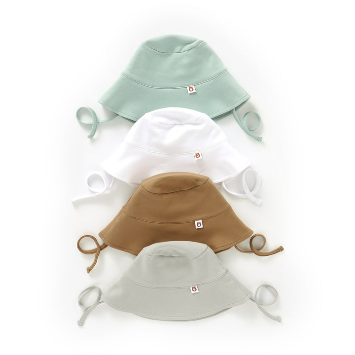 JBØRN Organic Cotton Baby Sun Hat - Personalisable Baby Products Sold and Personalised by JustBørn